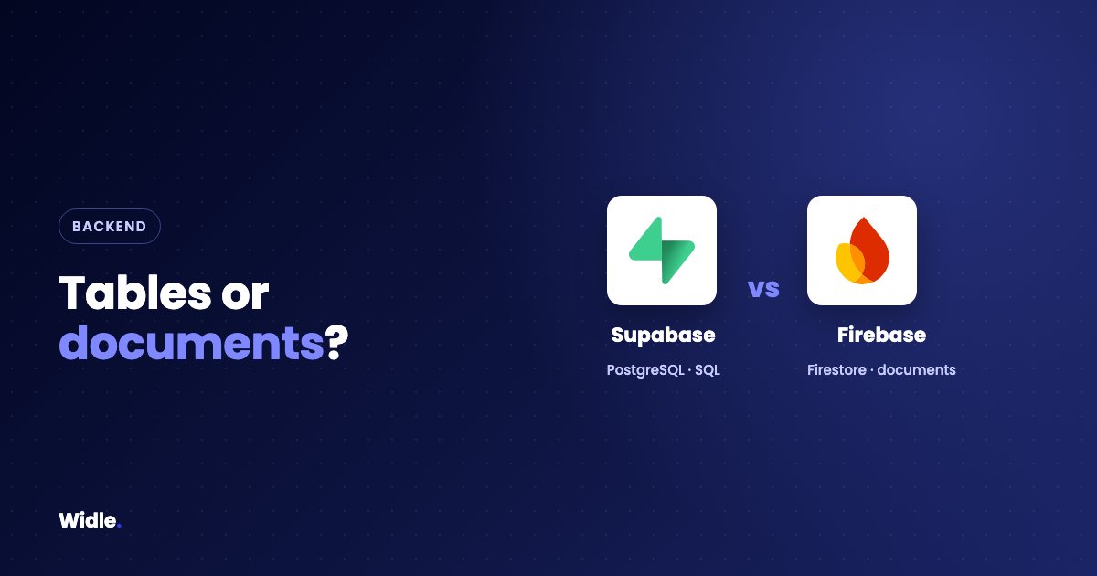 Supabase vs Firebase: which backend should you choose?